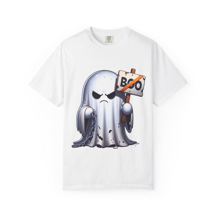 Boo Ghost Unisex T-Shirt - Spooky Halloween Tee, Funny Ghost Graphic - Red - S - Boo Ghost Unisex T-Shirt - Spooky Halloween Tee, Funny Ghost Graphic - Tatoo Tee