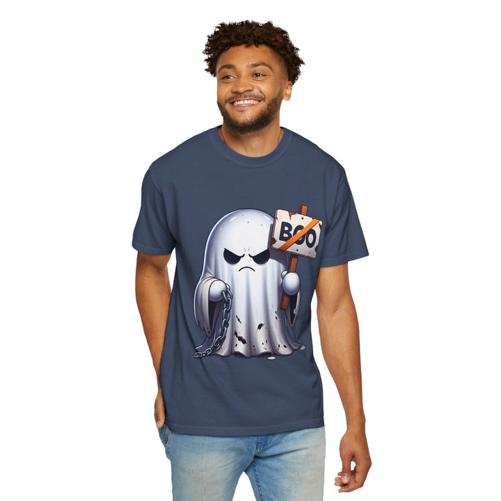 Boo Ghost Unisex T-Shirt - Spooky Halloween Tee, Funny Ghost Graphic - Red - S - Boo Ghost Unisex T-Shirt - Spooky Halloween Tee, Funny Ghost Graphic - Tatoo Tee