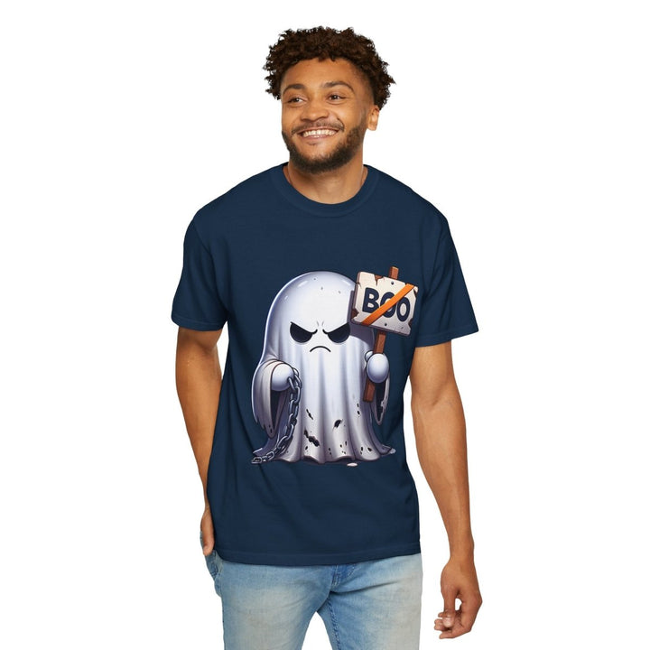 Boo Ghost Unisex T-Shirt - Spooky Halloween Tee, Funny Ghost Graphic - Red - S - Boo Ghost Unisex T-Shirt - Spooky Halloween Tee, Funny Ghost Graphic - Tatoo Tee