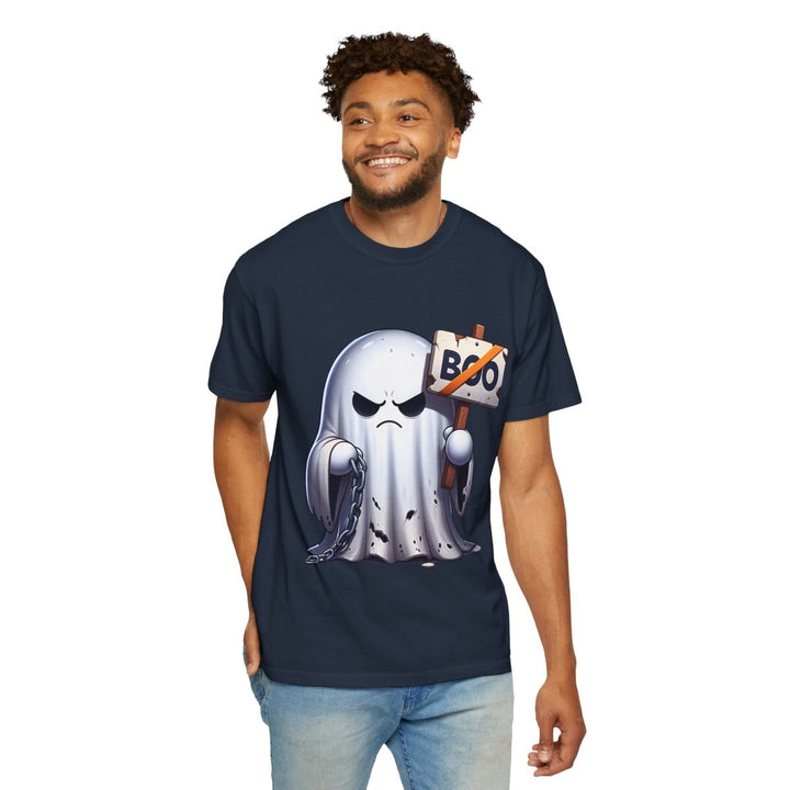 Boo Ghost Unisex T-Shirt - Spooky Halloween Tee, Funny Ghost Graphic - Red - S - Boo Ghost Unisex T-Shirt - Spooky Halloween Tee, Funny Ghost Graphic - Tatoo Tee