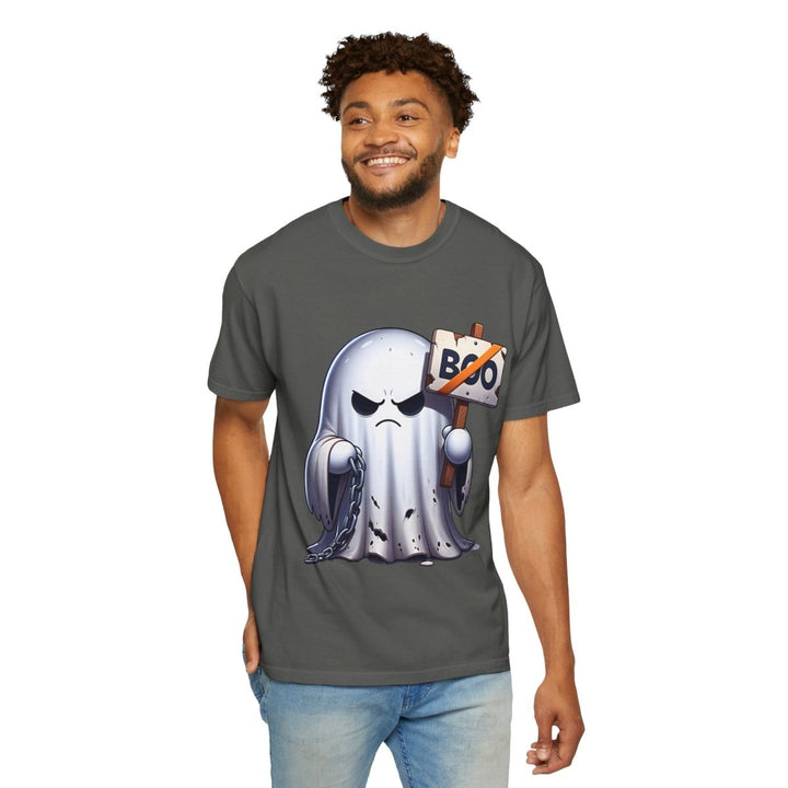 Boo Ghost Unisex T-Shirt - Spooky Halloween Tee, Funny Ghost Graphic - Red - S - Boo Ghost Unisex T-Shirt - Spooky Halloween Tee, Funny Ghost Graphic - Tatoo Tee