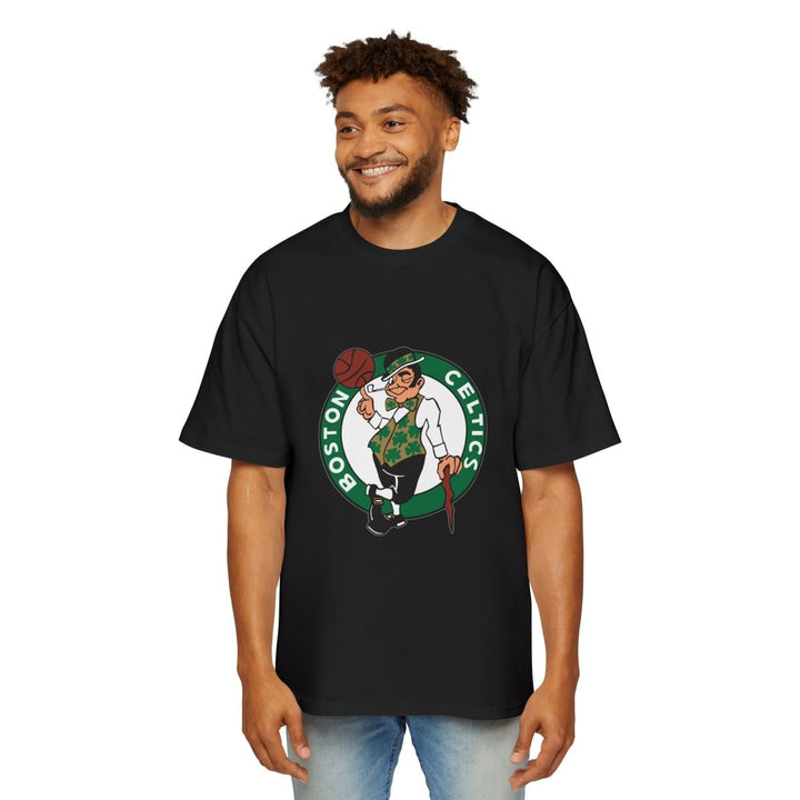 Boston Celtics Oversized Tee - Heavyweight Basketball Shirt - S - Navy - Boston Celtics Oversized Tee - Heavyweight Basketball Shirt - Tatoo Tee