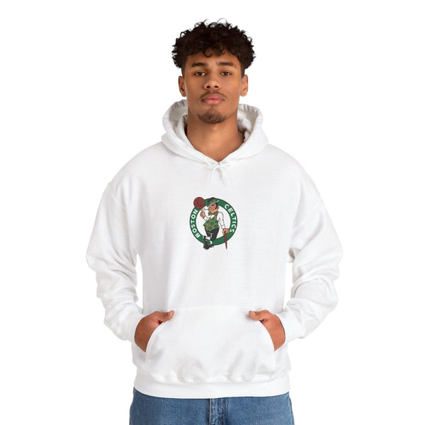 Boston Celtics Unisex Heavy Blend™ Hooded Sweatshirt - White - S - Boston Celtics Unisex Heavy Blend™ Hooded Sweatshirt - Tatoo Tee