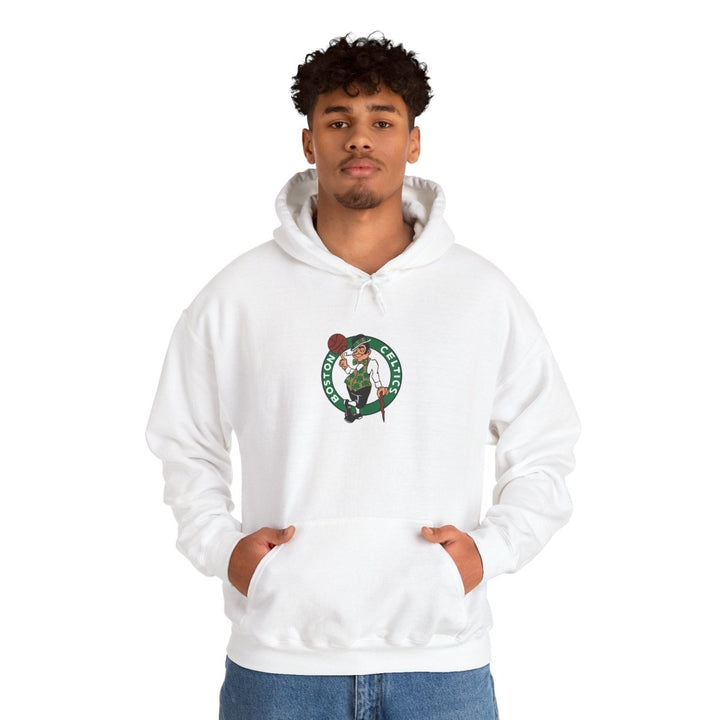 Boston Celtics Unisex Heavy Blend™ Hooded Sweatshirt - White - S - Boston Celtics Unisex Heavy Blend™ Hooded Sweatshirt - Tatoo Tee