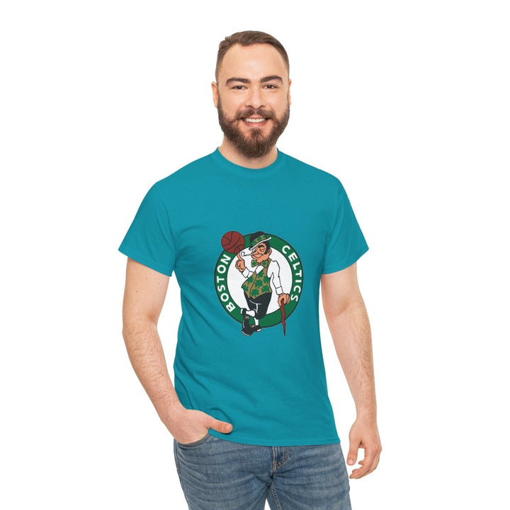 Boston Celtics Unisex Heavy Cotton Tee - Perfect for Basketball Fans - Purple - S - Boston Celtics Unisex Heavy Cotton Tee - Perfect for Basketball Fans - Tatoo Tee