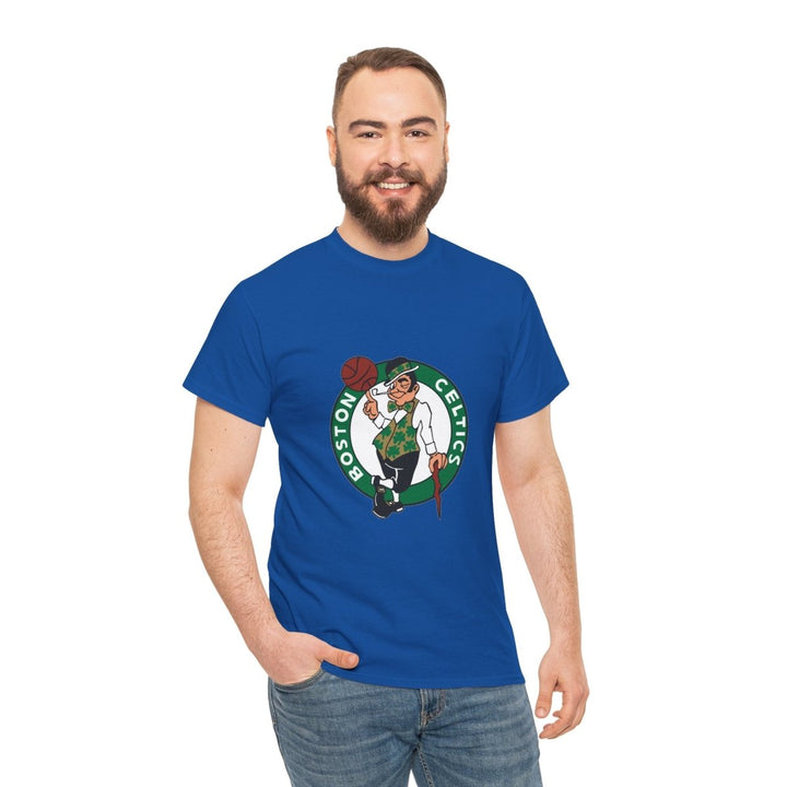 Boston Celtics Unisex Heavy Cotton Tee - Perfect for Basketball Fans - Purple - S - Boston Celtics Unisex Heavy Cotton Tee - Perfect for Basketball Fans - Tatoo Tee