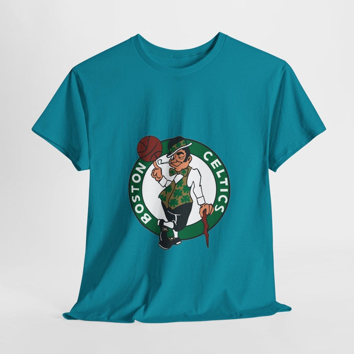 Boston Celtics Unisex Heavy Cotton Tee - Perfect for Basketball Fans - Purple - S - Boston Celtics Unisex Heavy Cotton Tee - Perfect for Basketball Fans - Tatoo Tee