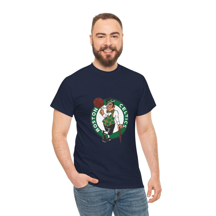 Boston Celtics Unisex Heavy Cotton Tee - Perfect for Basketball Fans - Purple - S - Boston Celtics Unisex Heavy Cotton Tee - Perfect for Basketball Fans - Tatoo Tee