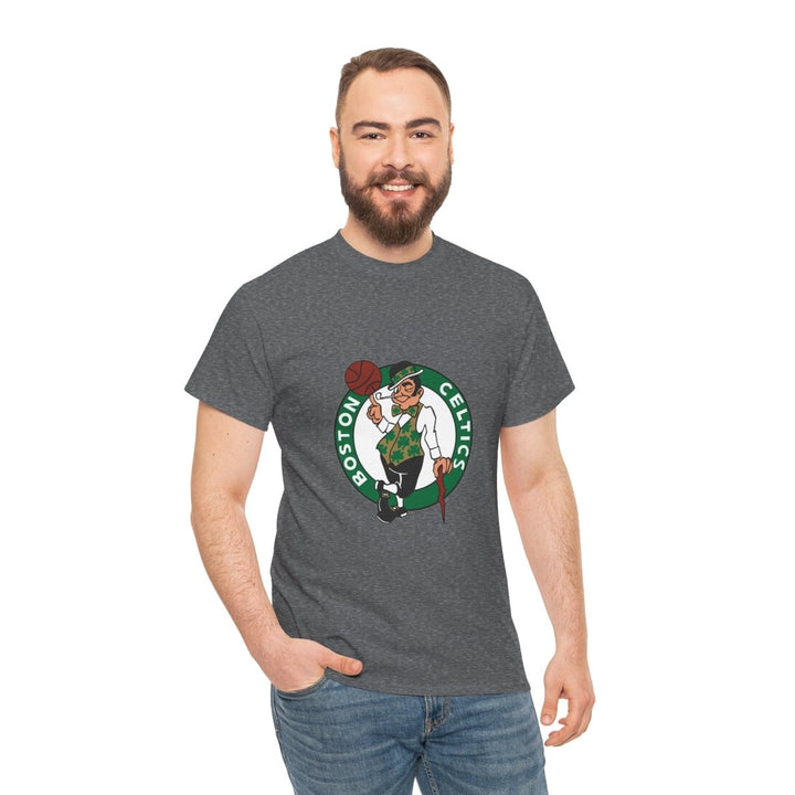 Boston Celtics Unisex Heavy Cotton Tee - Perfect for Basketball Fans - Purple - S - Boston Celtics Unisex Heavy Cotton Tee - Perfect for Basketball Fans - Tatoo Tee