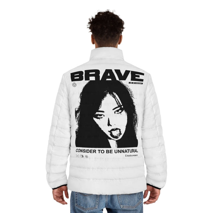 Brave Men's Puffer Jacket - S - Black zipper - Brave Men's Puffer Jacket - Tatoo Tee