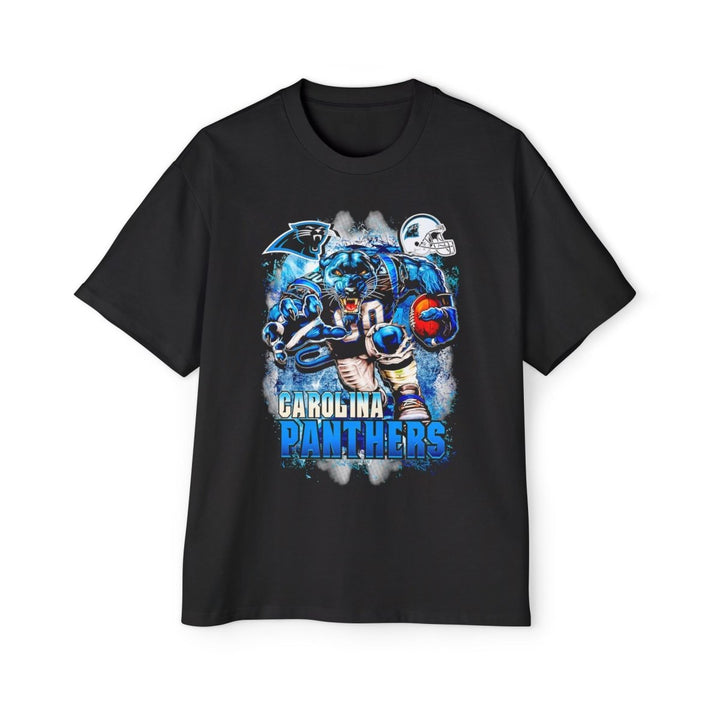Carolina Panthers Oversized Tee, Football Fan Shirt, Casual Streetwear - S - Black - Carolina Panthers Oversized Tee, Football Fan Shirt, Casual Streetwear - Tatoo Tee
