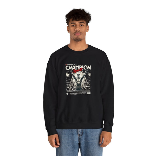 Champion Spirit Unisex Heavy Blend™ Crewneck Sweatshirt - Black - S - Champion Spirit Unisex Heavy Blend™ Crewneck Sweatshirt - Tatoo Tee