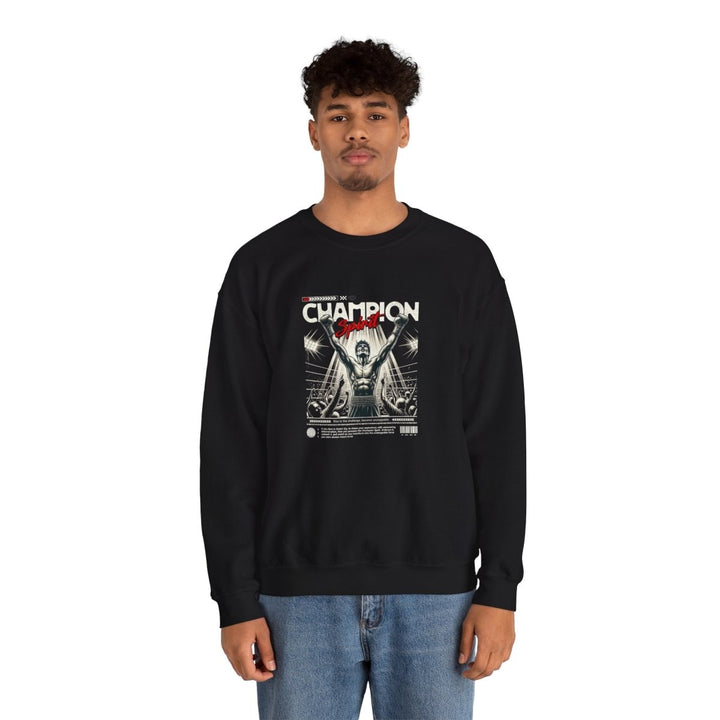 Champion Spirit Unisex Heavy Blend™ Crewneck Sweatshirt - Black - S - Champion Spirit Unisex Heavy Blend™ Crewneck Sweatshirt - Tatoo Tee