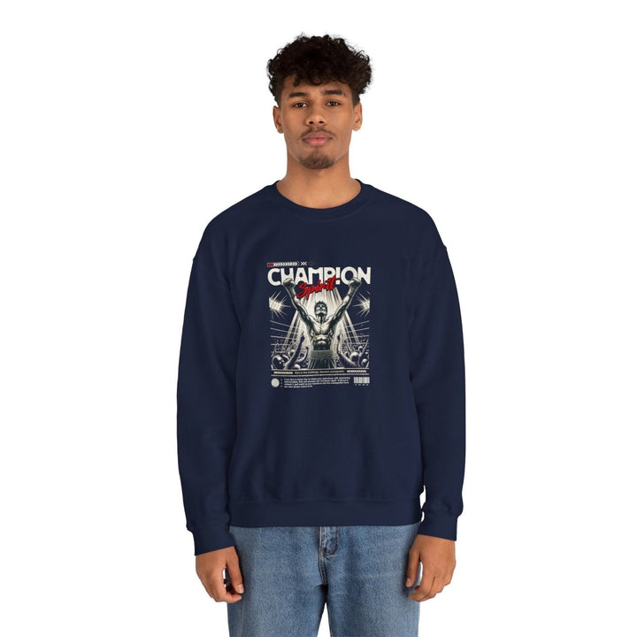Champion Spirit Unisex Heavy Blend™ Crewneck Sweatshirt - Navy - S - Champion Spirit Unisex Heavy Blend™ Crewneck Sweatshirt - Tatoo Tee