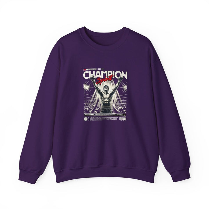 Champion Spirit Unisex Heavy Blend™ Crewneck Sweatshirt - Purple - S - Champion Spirit Unisex Heavy Blend™ Crewneck Sweatshirt - Tatoo Tee