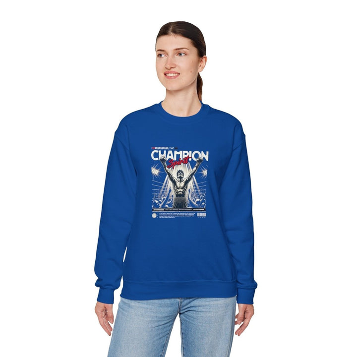 Champion Spirit Unisex Heavy Blend™ Crewneck Sweatshirt - Purple - S - Champion Spirit Unisex Heavy Blend™ Crewneck Sweatshirt - Tatoo Tee
