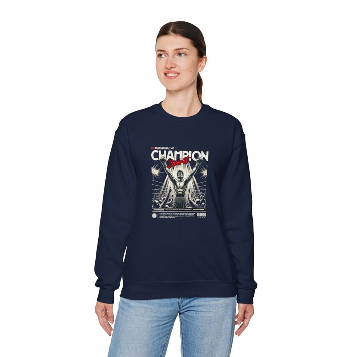 Champion Spirit Unisex Heavy Blend™ Crewneck Sweatshirt - Purple - S - Champion Spirit Unisex Heavy Blend™ Crewneck Sweatshirt - Tatoo Tee