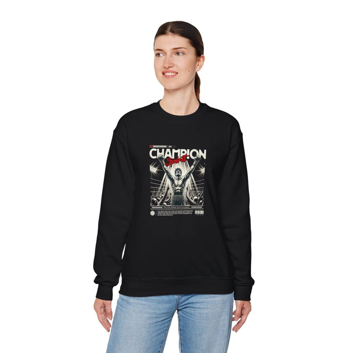 Champion Spirit Unisex Heavy Blend™ Crewneck Sweatshirt - Purple - S - Champion Spirit Unisex Heavy Blend™ Crewneck Sweatshirt - Tatoo Tee