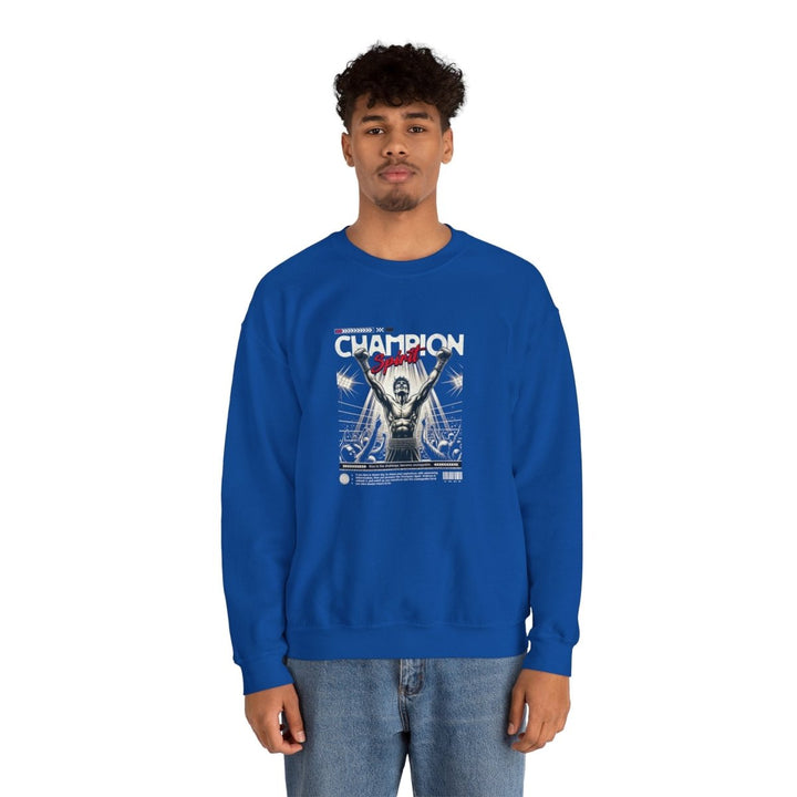 Champion Spirit Unisex Heavy Blend™ Crewneck Sweatshirt - Royal - S - Champion Spirit Unisex Heavy Blend™ Crewneck Sweatshirt - Tatoo Tee