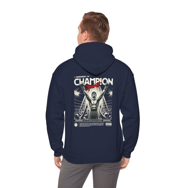 Champion Spirit Unisex Heavy Blend™ Hooded Sweatshirt - Motivational Graphic Apparel - Navy - S - Champion Spirit Unisex Heavy Blend™ Hooded Sweatshirt - Motivational Graphic Apparel - Tatoo Tee