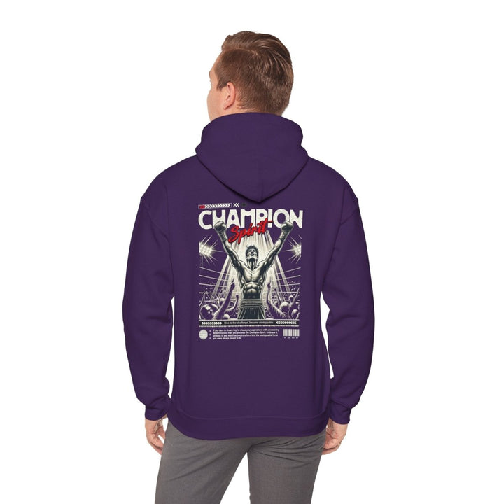 Champion Spirit Unisex Heavy Blend™ Hooded Sweatshirt - Motivational Graphic Apparel - Purple - S - Champion Spirit Unisex Heavy Blend™ Hooded Sweatshirt - Motivational Graphic Apparel - Tatoo Tee