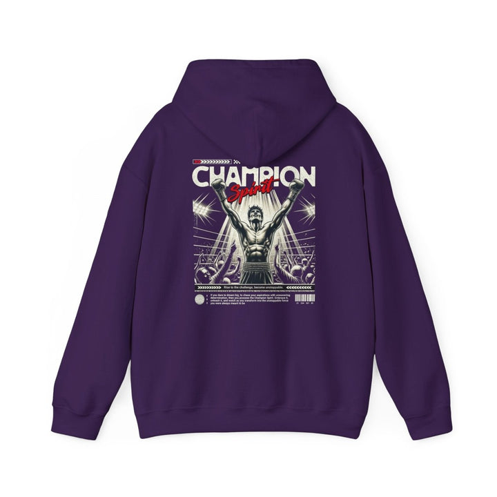 Champion Spirit Unisex Heavy Blend™ Hooded Sweatshirt - Motivational Graphic Apparel - Purple - S - Champion Spirit Unisex Heavy Blend™ Hooded Sweatshirt - Motivational Graphic Apparel - Tatoo Tee