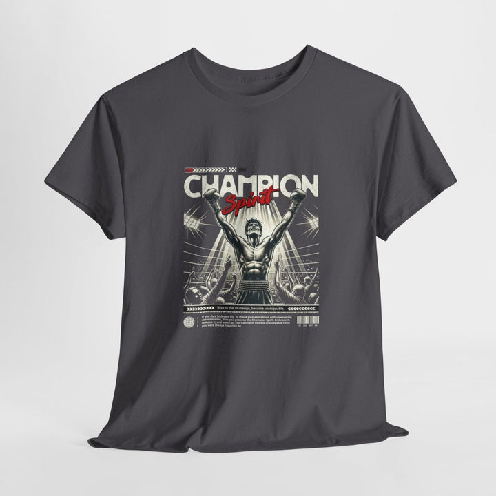 Champion Spirit Unisex Heavy Cotton Tee - Vintage Graphic T-Shirt - Red - S - Champion Spirit Unisex Heavy Cotton Tee - Vintage Graphic T-Shirt - Tatoo Tee