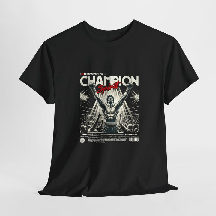 Champion Spirit Unisex Heavy Cotton Tee - Vintage Graphic T-Shirt - Red - S - Champion Spirit Unisex Heavy Cotton Tee - Vintage Graphic T-Shirt - Tatoo Tee