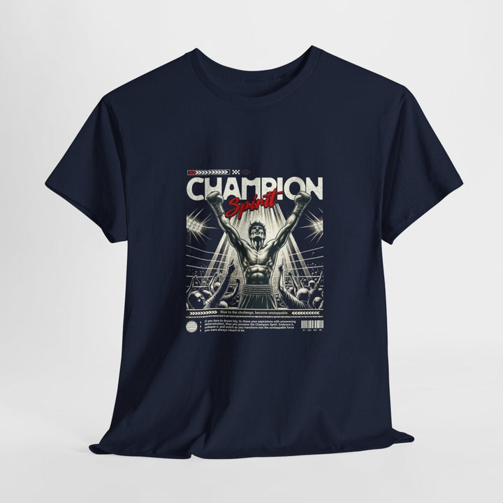 Champion Spirit Unisex Heavy Cotton Tee - Vintage Graphic T-Shirt - Red - S - Champion Spirit Unisex Heavy Cotton Tee - Vintage Graphic T-Shirt - Tatoo Tee