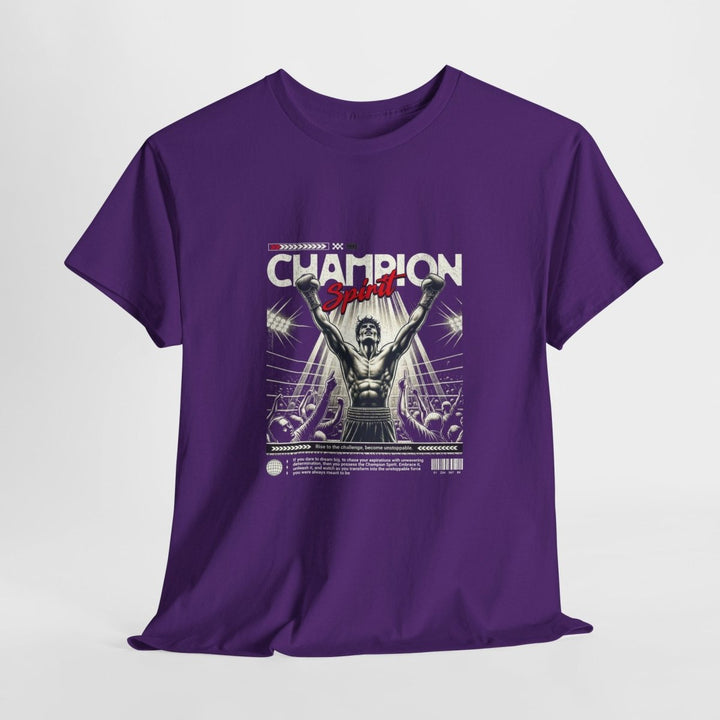 Champion Spirit Unisex Heavy Cotton Tee - Vintage Graphic T-Shirt - Red - S - Champion Spirit Unisex Heavy Cotton Tee - Vintage Graphic T-Shirt - Tatoo Tee