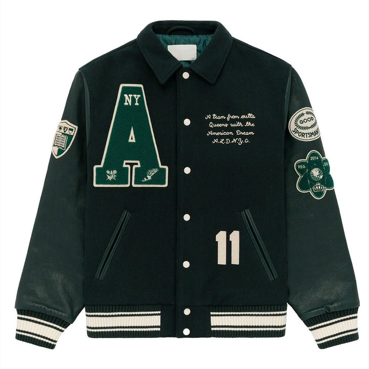 Chess Club Varsity Jacket - XS - Female - Black - Chess Club Varsity Jacket - Tatoo Tee