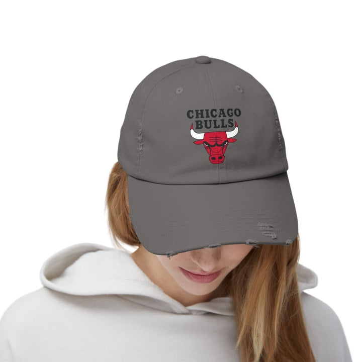 Chicago Bulls Unisex Distressed Cap, Vintage Style Sports Hat, Casual Wear - True Pink - One size - Chicago Bulls Unisex Distressed Cap, Vintage Style Sports Hat, Casual Wear - Tatoo Tee