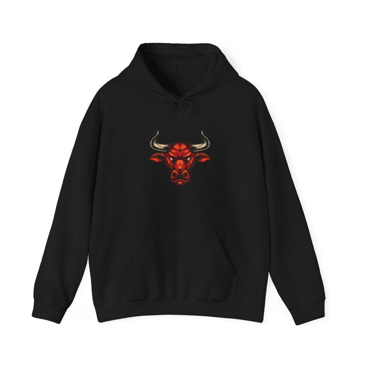 Chicago Bulls Vintage Hoodie - Unisex Heavy Blend Sweatshirt with Bold Bull Design - Black - S - Chicago Bulls Vintage Hoodie - Unisex Heavy Blend Sweatshirt with Bold Bull Design - Tatoo Tee