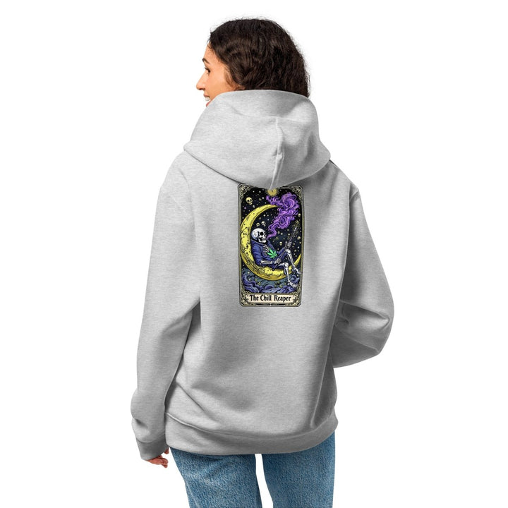 Chill Reaper Oversized heavyweight hoodie - Athletic Heather - S - Product mockup - Tatoo Tee