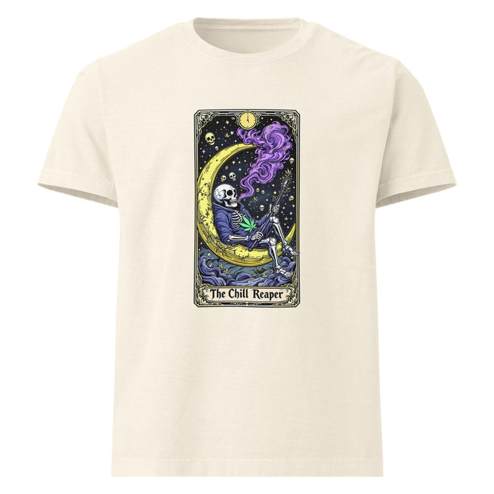 Chill Reaper Unisex oversized t-shirt - Vintage White - S - Product mockup - Tatoo Tee