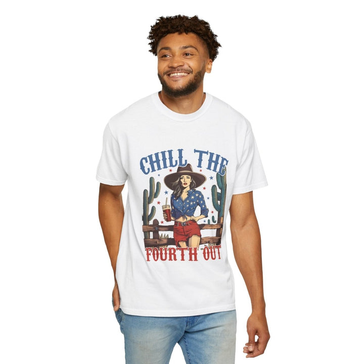 Chill the Fourth Out T-Shirt, Summer Vibes Shirt, Holiday Tee, Casual Unisex Top - Red - S - Chill the Fourth Out T-Shirt, Summer Vibes Shirt, Holiday Tee, Casual Unisex Top - Tatoo Tee