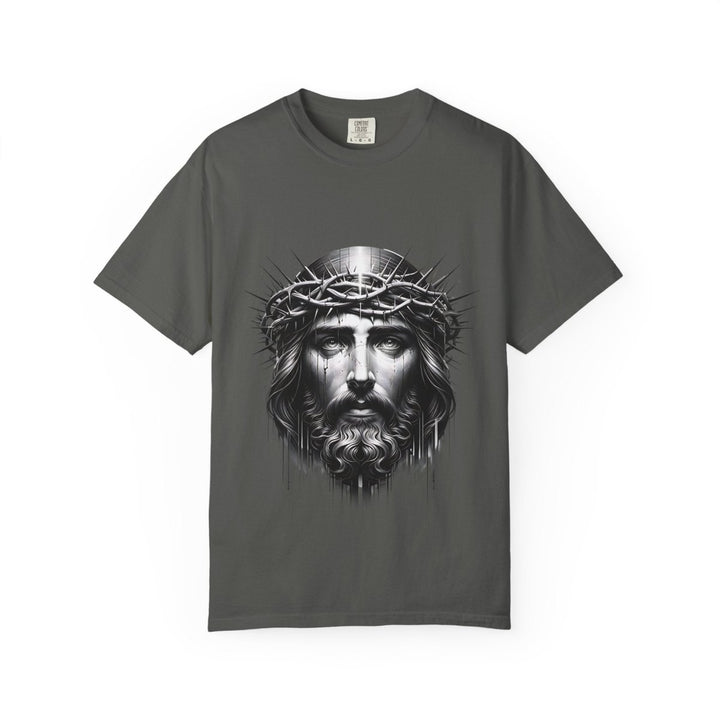 Christ Crowned Graphic T-shirt, Vintage Jesus Tee - Navy - S - Christ Crowned Graphic T-shirt, Vintage Jesus Tee - Tatoo Tee