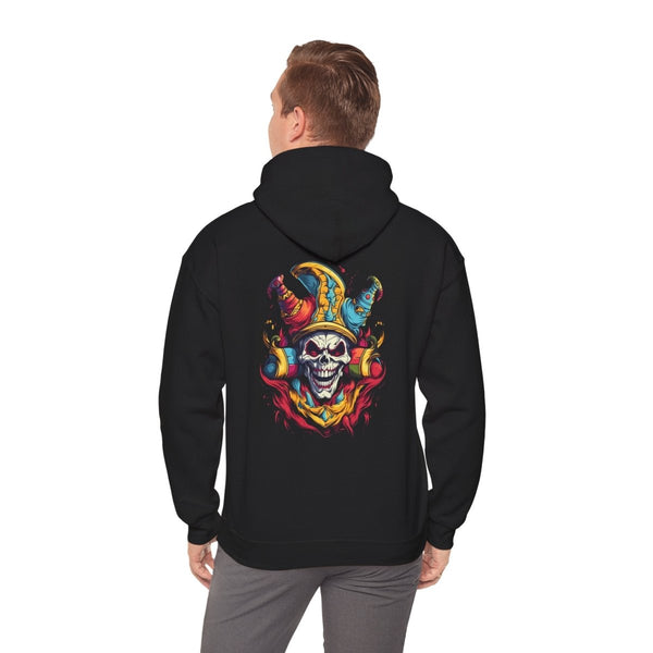 Clown Skull Unisex Hoodie - Black - S - Clown Skull Unisex Hoodie - Tatoo Tee
