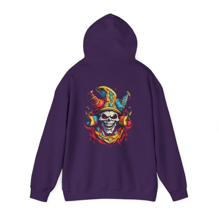 Clown Skull Unisex Hoodie - Light Pink - S - Clown Skull Unisex Hoodie - Tatoo Tee