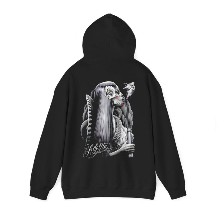 Comfy Unisex Hoodie with Unique Art Design - Perfect for Everyday Wear - Black - S - Comfy Unisex Hoodie with Unique Art Design - Perfect for Everyday Wear - Tatoo Tee
