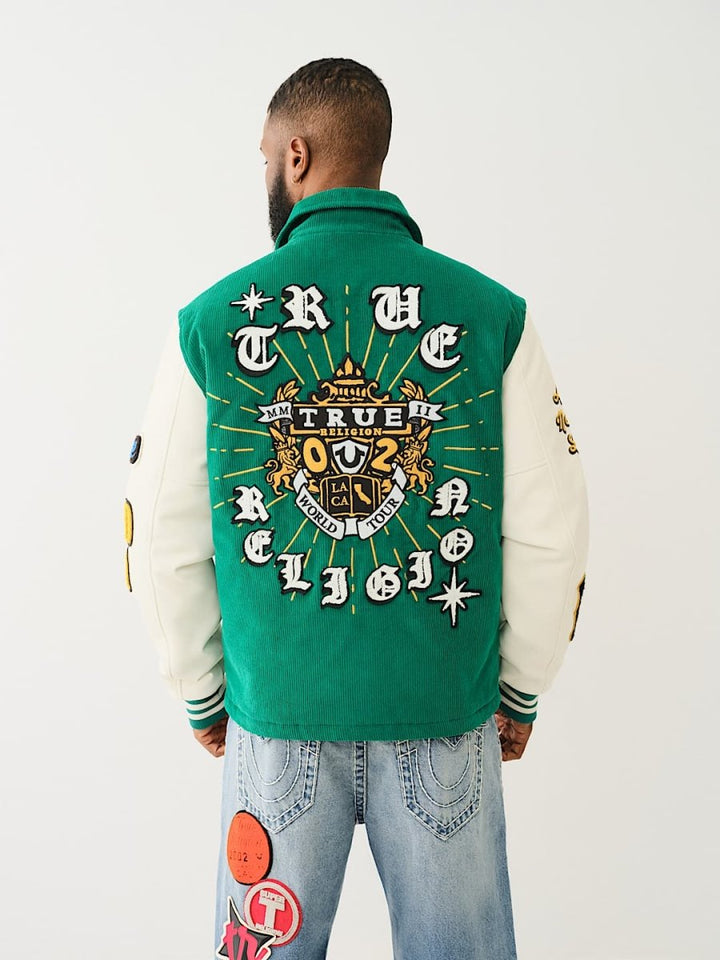 CORDUROY VARSITY JACKET - XS - CORDUROY VARSITY JACKET - Tatoo Tee