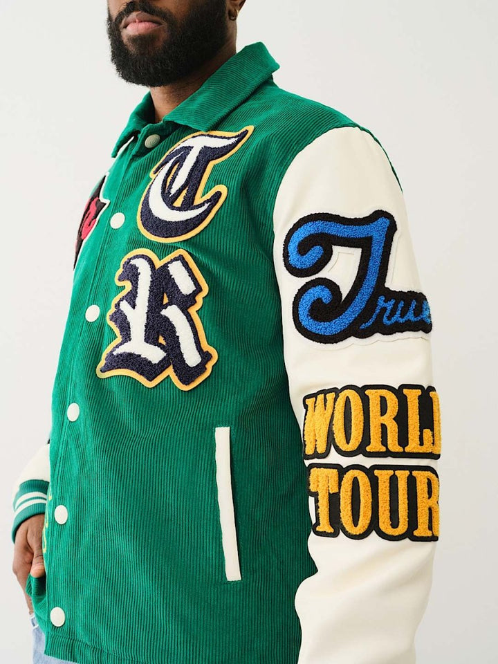 CORDUROY VARSITY JACKET - XS - CORDUROY VARSITY JACKET - Tatoo Tee