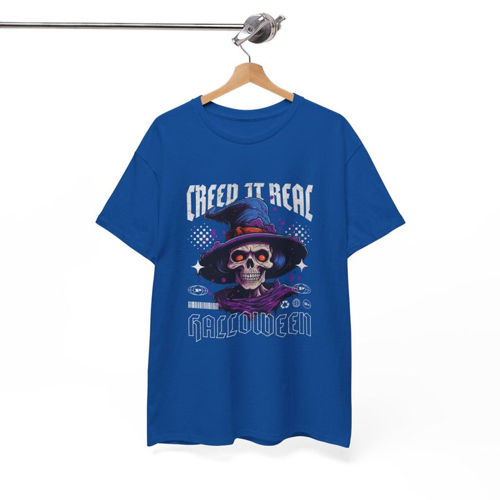 Creep It Real Halloween Tee - Unisex Heavy Cotton T-Shirt - Cardinal Red - S - Creep It Real Halloween Tee - Unisex Heavy Cotton T-Shirt - Tatoo Tee