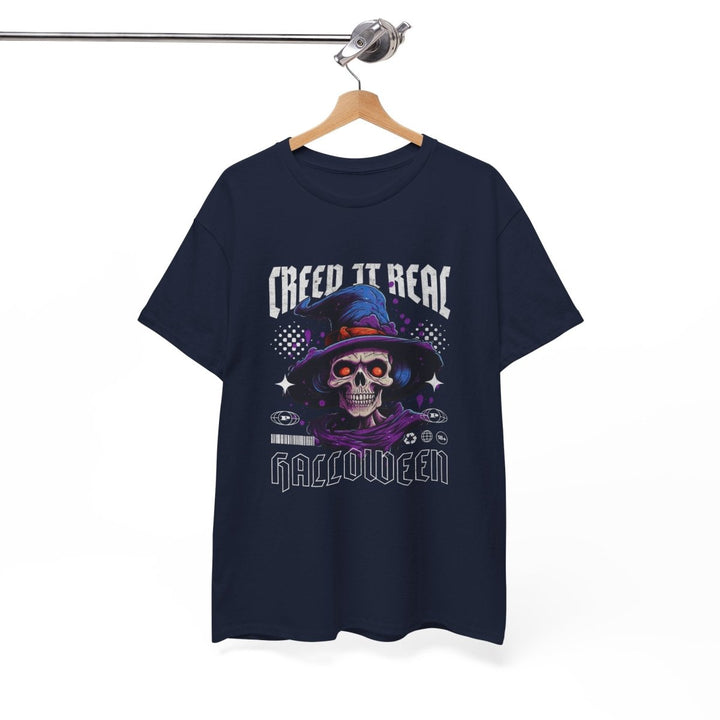 Creep It Real Halloween Tee - Unisex Heavy Cotton T-Shirt - Cardinal Red - S - Creep It Real Halloween Tee - Unisex Heavy Cotton T-Shirt - Tatoo Tee