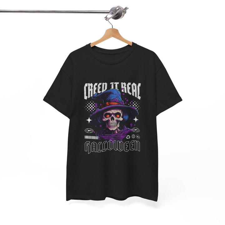 Creep It Real Halloween Tee - Unisex Heavy Cotton T-Shirt - Cardinal Red - S - Creep It Real Halloween Tee - Unisex Heavy Cotton T-Shirt - Tatoo Tee