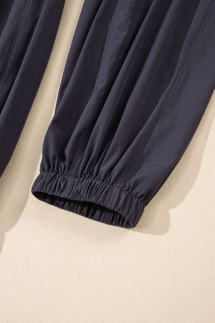 Cutout Square Neck Wide Strap Active Jumpsuit - Dark Gray - M - 62bbed51 - 3611 - 4203 - 91b6 - 0776f14728b8 - Max - Tatoo Tee