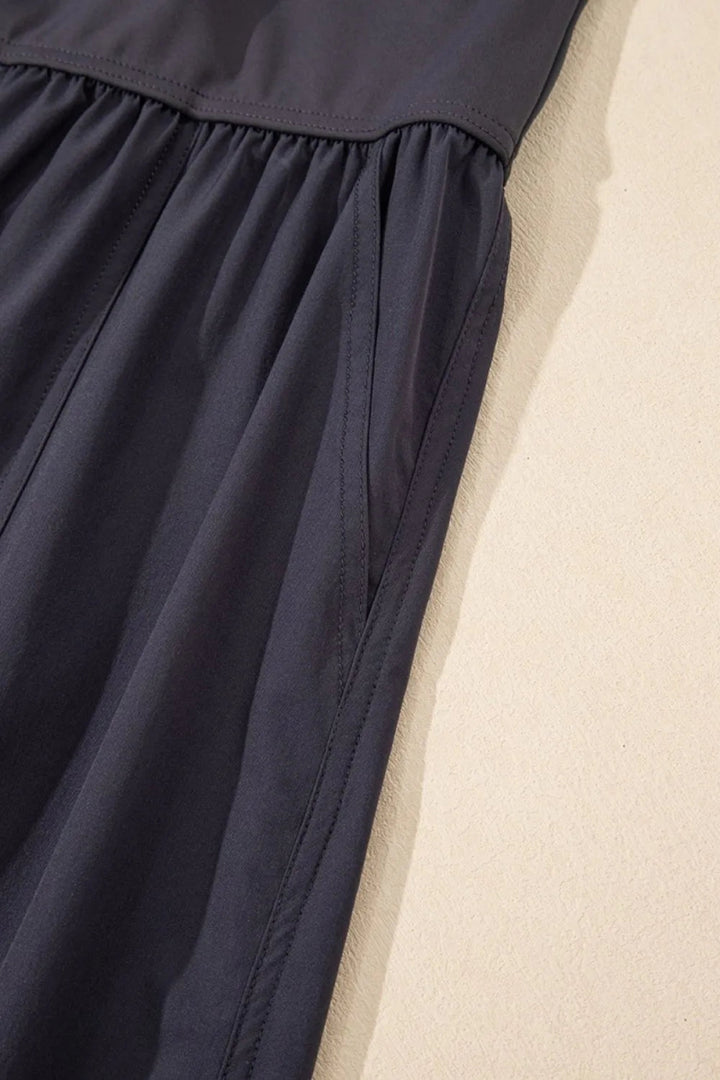 Cutout Square Neck Wide Strap Active Jumpsuit - Dark Gray - M - d7f511fa - cabb - 4793 - bbb3 - bd59ec0c0ea2 - Max - Tatoo Tee