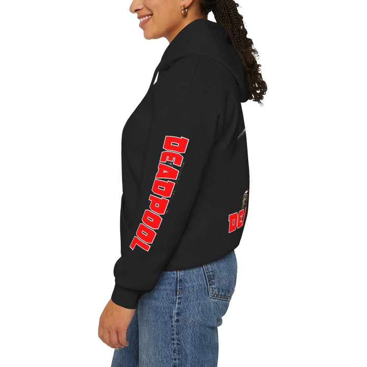 Deadpool Graphic Hoodie for Marvel Fans, Superhero Sweatshirt, Unisex Fashion - Black - S - Deadpool Graphic Hoodie for Marvel Fans, Superhero Sweatshirt, Unisex Fashion - Tatoo Tee