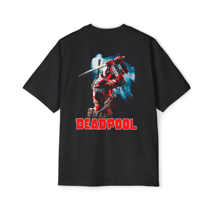 Deadpool Men's Heavy Oversized Tee - Comic Fan Apparel, Marvel Lovers, Casual Wear - Black - S - Deadpool Men's Heavy Oversized Tee - Comic Fan Apparel, Marvel Lovers, Casual Wear - Tatoo Tee