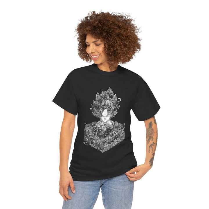 Dragon Ball Graphic Unisex Heavy Cotton Tee - Edgy and Artistic Style - Black - S - Dragon Ball Graphic Unisex Heavy Cotton Tee - Edgy and Artistic Style - Tatoo Tee